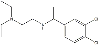 [1-(3,4-dichlorophenyl)ethyl][2-(diethylamino)ethyl]amine Struktur