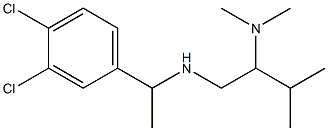 [1-(3,4-dichlorophenyl)ethyl][2-(dimethylamino)-3-methylbutyl]amine Struktur