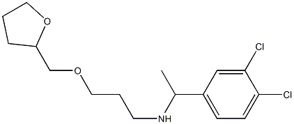 [1-(3,4-dichlorophenyl)ethyl][3-(oxolan-2-ylmethoxy)propyl]amine Struktur