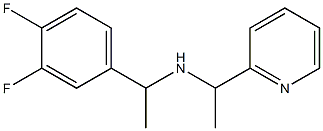 [1-(3,4-difluorophenyl)ethyl][1-(pyridin-2-yl)ethyl]amine Struktur