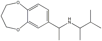 [1-(3,4-dihydro-2H-1,5-benzodioxepin-7-yl)ethyl](3-methylbutan-2-yl)amine Struktur