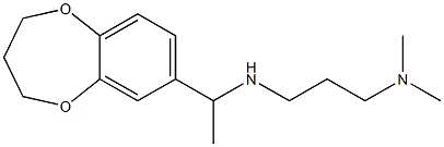 [1-(3,4-dihydro-2H-1,5-benzodioxepin-7-yl)ethyl][3-(dimethylamino)propyl]amine Struktur