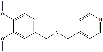 [1-(3,4-dimethoxyphenyl)ethyl](pyridin-4-ylmethyl)amine Struktur