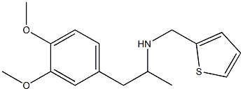 [1-(3,4-dimethoxyphenyl)propan-2-yl](thiophen-2-ylmethyl)amine Struktur