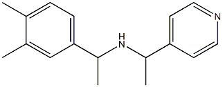 [1-(3,4-dimethylphenyl)ethyl][1-(pyridin-4-yl)ethyl]amine Struktur