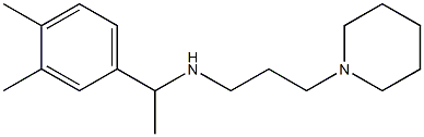 [1-(3,4-dimethylphenyl)ethyl][3-(piperidin-1-yl)propyl]amine Struktur