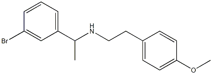 [1-(3-bromophenyl)ethyl][2-(4-methoxyphenyl)ethyl]amine Struktur