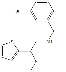 [1-(3-bromophenyl)ethyl][2-(dimethylamino)-2-(thiophen-2-yl)ethyl]amine Struktur