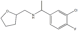 [1-(3-chloro-4-fluorophenyl)ethyl](oxolan-2-ylmethyl)amine Struktur