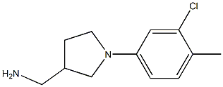 [1-(3-chloro-4-methylphenyl)pyrrolidin-3-yl]methylamine Struktur