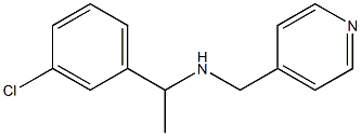 [1-(3-chlorophenyl)ethyl](pyridin-4-ylmethyl)amine Struktur