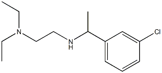 [1-(3-chlorophenyl)ethyl][2-(diethylamino)ethyl]amine Struktur