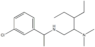 [1-(3-chlorophenyl)ethyl][2-(dimethylamino)-3-ethylpentyl]amine Struktur