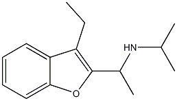 [1-(3-ethyl-1-benzofuran-2-yl)ethyl](propan-2-yl)amine Struktur