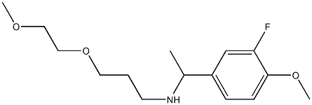 [1-(3-fluoro-4-methoxyphenyl)ethyl][3-(2-methoxyethoxy)propyl]amine Struktur