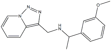 [1-(3-methoxyphenyl)ethyl]({[1,2,4]triazolo[3,4-a]pyridin-3-ylmethyl})amine Struktur