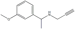 [1-(3-methoxyphenyl)ethyl](prop-2-yn-1-yl)amine Struktur