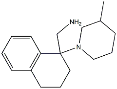 [1-(3-methylpiperidin-1-yl)-1,2,3,4-tetrahydronaphthalen-1-yl]methanamine Struktur