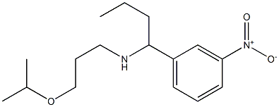 [1-(3-nitrophenyl)butyl][3-(propan-2-yloxy)propyl]amine Struktur