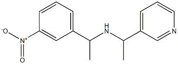 [1-(3-nitrophenyl)ethyl][1-(pyridin-3-yl)ethyl]amine Struktur