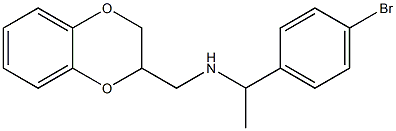 [1-(4-bromophenyl)ethyl](2,3-dihydro-1,4-benzodioxin-2-ylmethyl)amine Struktur