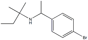 [1-(4-bromophenyl)ethyl](2-methylbutan-2-yl)amine Struktur