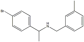 [1-(4-bromophenyl)ethyl][(3-methylphenyl)methyl]amine Struktur