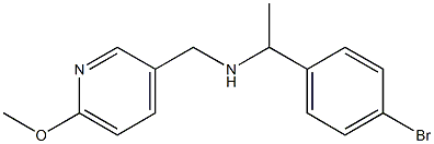 [1-(4-bromophenyl)ethyl][(6-methoxypyridin-3-yl)methyl]amine Struktur