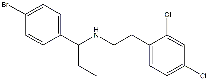 [1-(4-bromophenyl)propyl][2-(2,4-dichlorophenyl)ethyl]amine Struktur