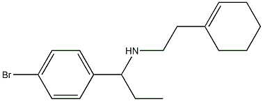 [1-(4-bromophenyl)propyl][2-(cyclohex-1-en-1-yl)ethyl]amine Struktur