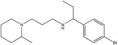 [1-(4-bromophenyl)propyl][3-(2-methylpiperidin-1-yl)propyl]amine Struktur