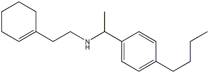 [1-(4-butylphenyl)ethyl][2-(cyclohex-1-en-1-yl)ethyl]amine Struktur