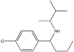 [1-(4-chlorophenyl)butyl](3-methylbutan-2-yl)amine Struktur