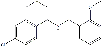 [1-(4-chlorophenyl)butyl][(2-methoxyphenyl)methyl]amine Struktur