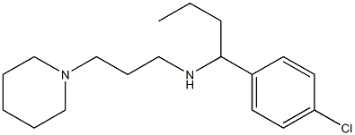 [1-(4-chlorophenyl)butyl][3-(piperidin-1-yl)propyl]amine Struktur