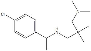 [1-(4-chlorophenyl)ethyl]({2-[(dimethylamino)methyl]-2-methylpropyl})amine Struktur