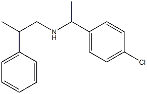 [1-(4-chlorophenyl)ethyl](2-phenylpropyl)amine Struktur