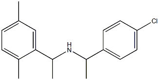 [1-(4-chlorophenyl)ethyl][1-(2,5-dimethylphenyl)ethyl]amine Struktur