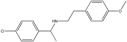 [1-(4-chlorophenyl)ethyl][2-(4-methoxyphenyl)ethyl]amine Struktur