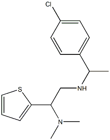 [1-(4-chlorophenyl)ethyl][2-(dimethylamino)-2-(thiophen-2-yl)ethyl]amine Struktur