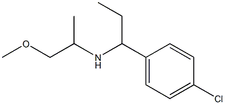 [1-(4-chlorophenyl)propyl](1-methoxypropan-2-yl)amine Struktur