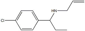 [1-(4-chlorophenyl)propyl](prop-2-en-1-yl)amine Struktur