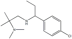 [1-(4-chlorophenyl)propyl][2-(dimethylamino)-2-methylpropyl]amine Struktur