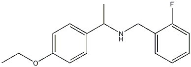 [1-(4-ethoxyphenyl)ethyl][(2-fluorophenyl)methyl]amine Struktur