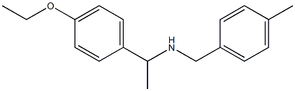 [1-(4-ethoxyphenyl)ethyl][(4-methylphenyl)methyl]amine Struktur