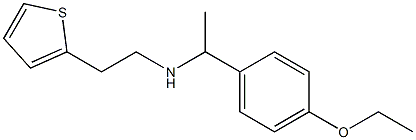 [1-(4-ethoxyphenyl)ethyl][2-(thiophen-2-yl)ethyl]amine Struktur