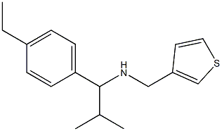 [1-(4-ethylphenyl)-2-methylpropyl](thiophen-3-ylmethyl)amine Struktur