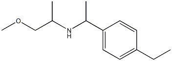 [1-(4-ethylphenyl)ethyl](1-methoxypropan-2-yl)amine Struktur