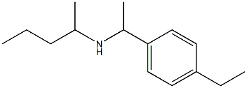 [1-(4-ethylphenyl)ethyl](pentan-2-yl)amine Struktur