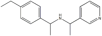 [1-(4-ethylphenyl)ethyl][1-(pyridin-3-yl)ethyl]amine Struktur